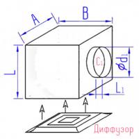 Купить ксд пр. сечения для пр. диффузора с кр. врезкой оптом | ПРОТОРГ