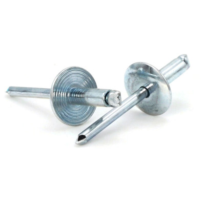 Рекомендуем купить Заклепка вытяжная открытая 4,8x14 с экстра увеличенным бортом 16 мм, алюминий / оц. сталь