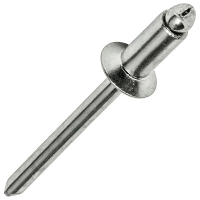 Рекомендуем купить Заклепка вытяжная открытая 4.8x18 со стандартным бортом, оц. сталь / оц. сталь