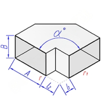 Купить отвод прямоугольного сечения косой оптом | ПРОТОРГ