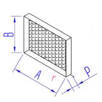 Купить заглушка прямоугольного сечения с сеткой оптом | ПРОТОРГ