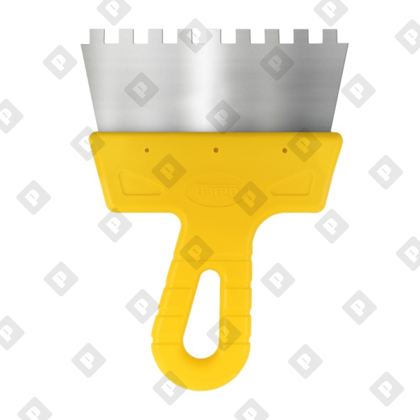 Шпатель фасадный Biber 35182 МАСТЕР 150 мм зуб 8х8  мм - №1