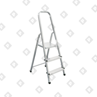 Стремянка Biber 98003 алюминиевая 3-х ступенчатая - №1