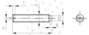 DIN 417 AISI 303 M 2,5X12 - №4