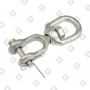 Вертлюг 20мм петля-вилка, оц. сталь