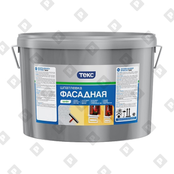 Шпаклёвка фасадная Текс Профи акрилатная (16 кг) - №1