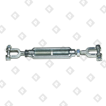 Талреп грузовой открытый 1/4" x 4" вилка-вилка 0,23 т, оц. сталь - №3