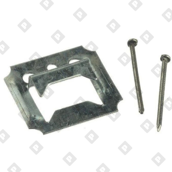 Кляймер №4 (с гвоздями) для доски "вагонка" толщиной 14 - 18 мм, оц. сталь - №1