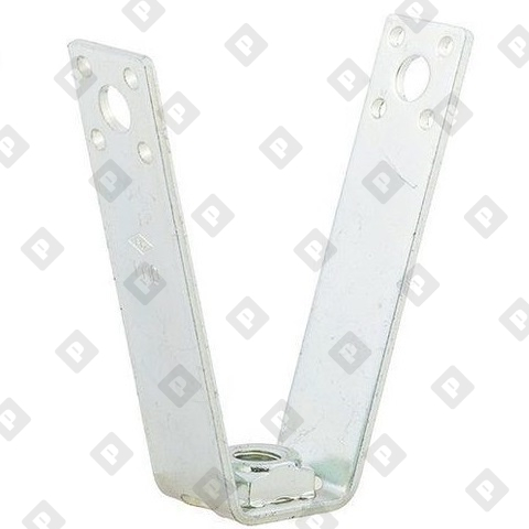 Трапециевидный V-образный подвес fischer TZA M10 для профнастила, оц.сталь - №1