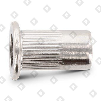 Заклепка-гайка ART 1025 M12x23 с насечками и цилиндрическим бортиком, нерж. сталь A2 - №2