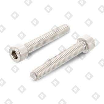 Винт DIN 912 М8x30/30 с полной резьбой и цилиндрической головкой с внутренним шестигранником и насечками, нерж. сталь A2 с покрытием Gleitmo 625 - №1