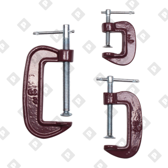 Набор струбцин Biber 85861 тип G (25 мм, 50 мм, 75 мм), 3 шт. - №1