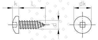 DIN 7981 A2 C 3,5X13 SQ1 - №4