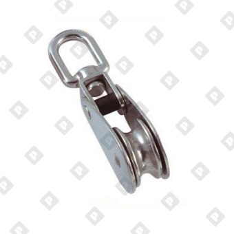 Блок такелажный Art 8369 с вертлюгом 50мм, нерж. сталь А2 - №1