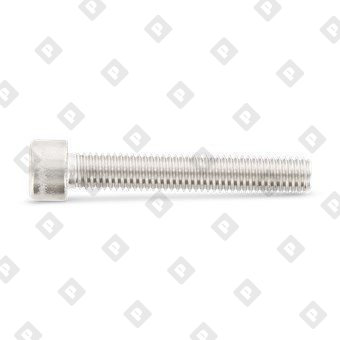 Винт DIN 912 М8x30/30 с полной резьбой и цилиндрической головкой с внутренним шестигранником и насечками, нерж. сталь A2 с покрытием Gleitmo 625 - №2
