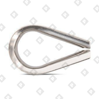 Коуш ART 9073 (DIN 6899) для троса Ø18мм, нерж. сталь А4 - №2