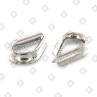 Коуш ART 9073 (DIN 6899) для троса Ø18мм, нерж. сталь А4 - №1