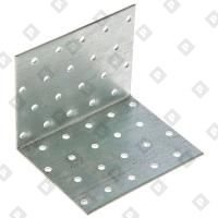 Уголок крепежный равносторонний KUR 160x160x80x2 мм, оц. сталь - №1