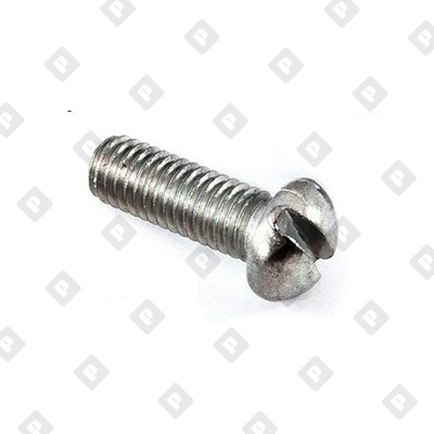 Винт ГОСТ 17473 исполнение 1 М5x8 с полуцилиндрической головкой и прямым шлицем, кл. пр 4.8, оц. сталь - №1