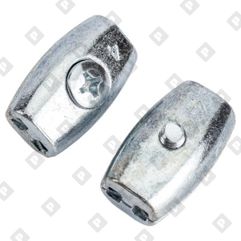 Зажим «Бочонок» для троса Ø4мм, оц. сталь - №3