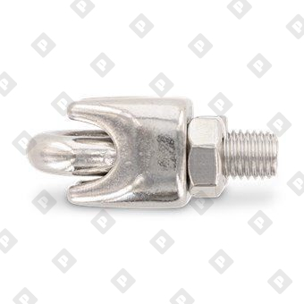 Зажим ART 9074 (DIN 741) для троса Ø19мм, нерж. сталь А4 - №4