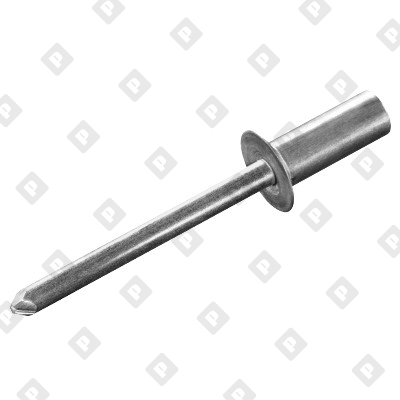 Заклепка вытяжная закрытая 4,8x11 с потайным бортом, алюминий / алюминий - №1