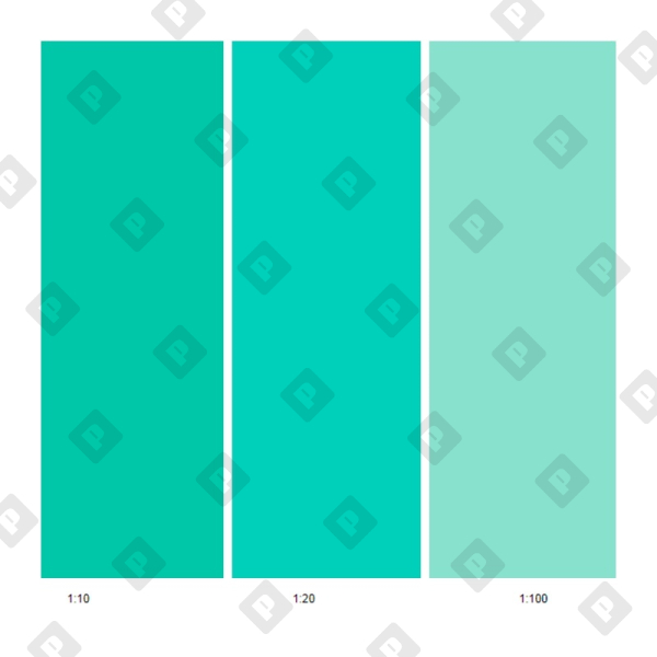 Колер для краски Текс универсальный бирюзовый (0,1 л) - №1