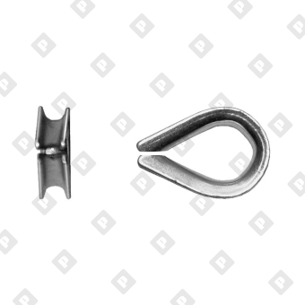 Коуш DIN 6899 для троса Ø24мм - №3