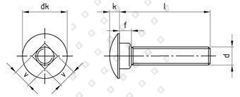 DIN 603 M 6X45/45 A4 - №4