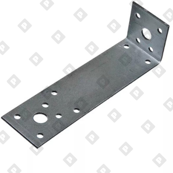 Крепежный уголок асимметричный KUAS 140x40x40x2 мм, оц. сталь - №1