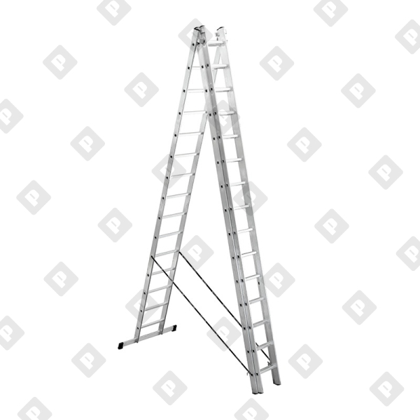 Лестница универсальная Biber 98215 3-х секционная 15 ступеней - №2