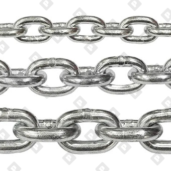 Цепь короткозвенная DIN 766 Ø5x18.5, нерж. сталь A2 - №3