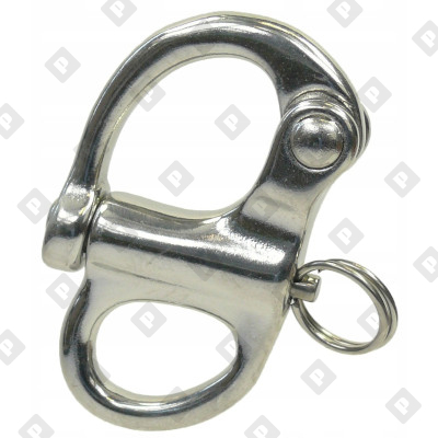 Карабин отцепной «пеликан» с мочкой ART 8288 66 мм, нерж. сталь A4 - №1