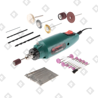 Дрель-мини Hammer MD050B 12В 2,4-3,2 мм (набор 80 предметов) - №6