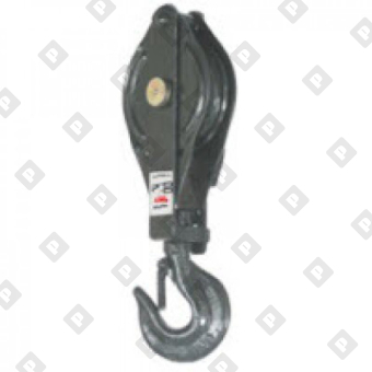 Блок одинарный монтажный грузовой с крюком, г/п 1т - №1