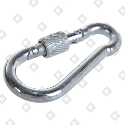 Карабин пожарный с фиксатором ART 814594 (DIN 5299D) 4x40, нерж.сталь А4 - №1