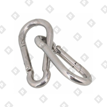 Карабин пожарный din 5299С 11x120, оц. сталь - №3