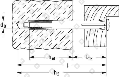 Металлический, рамный дюбель fischer F 10 M 202 - №2