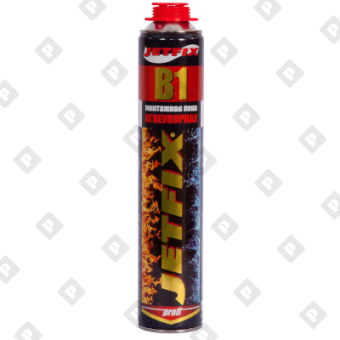 Огнеупорная профессиональная монтажная пена JETFIX B1, 750 мл - №1