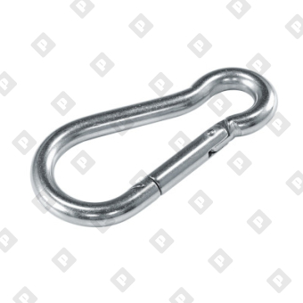 Карабин пожарный din 5299С 11x120, оц. сталь - №1