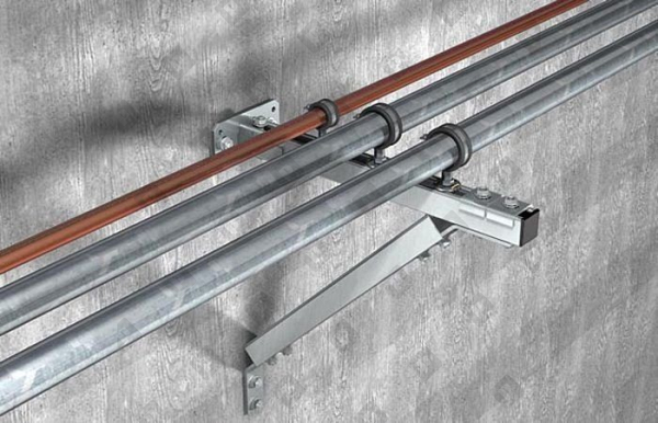 Одновинтовой трубный хомут fischer FGRS 25-30 (3/4") с гайкой M8, оц. сталь - №4