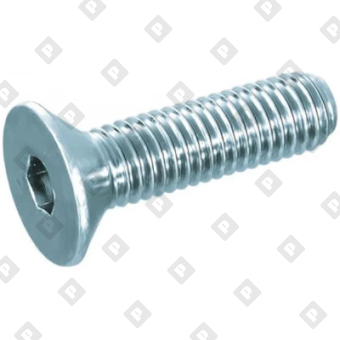 Винт DIN 7991 M8x12 с потайной головкой и внутренним шестигранником, кл. пр. 10.9 - №3